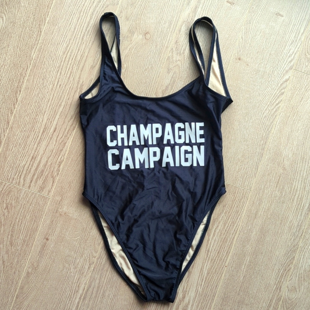 Private Party Black One-Piece Swimsuit